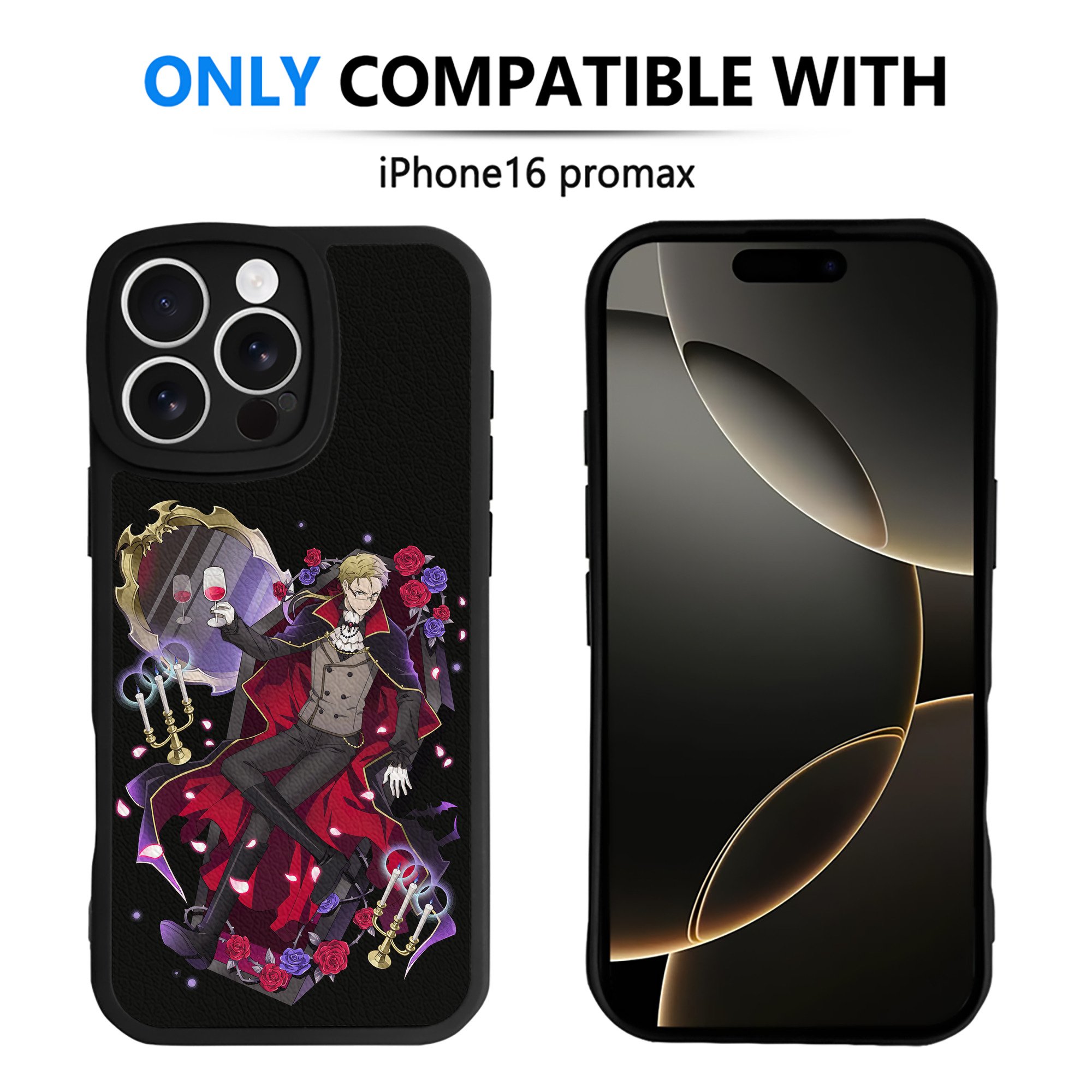 （画像用） 文豪ストレイドッグス Bungo Stray Dogs 【iPhone 16シリーズ対応】シリコンスマホケース（レザー調） 材質：シリコン